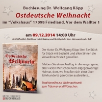 Lesung Dr. Wolfgang Köpp - Ostdeutsche Weihnacht