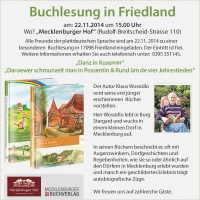Lesung Klaus Wossidlo - plattdeutsche Bücher in Friedland